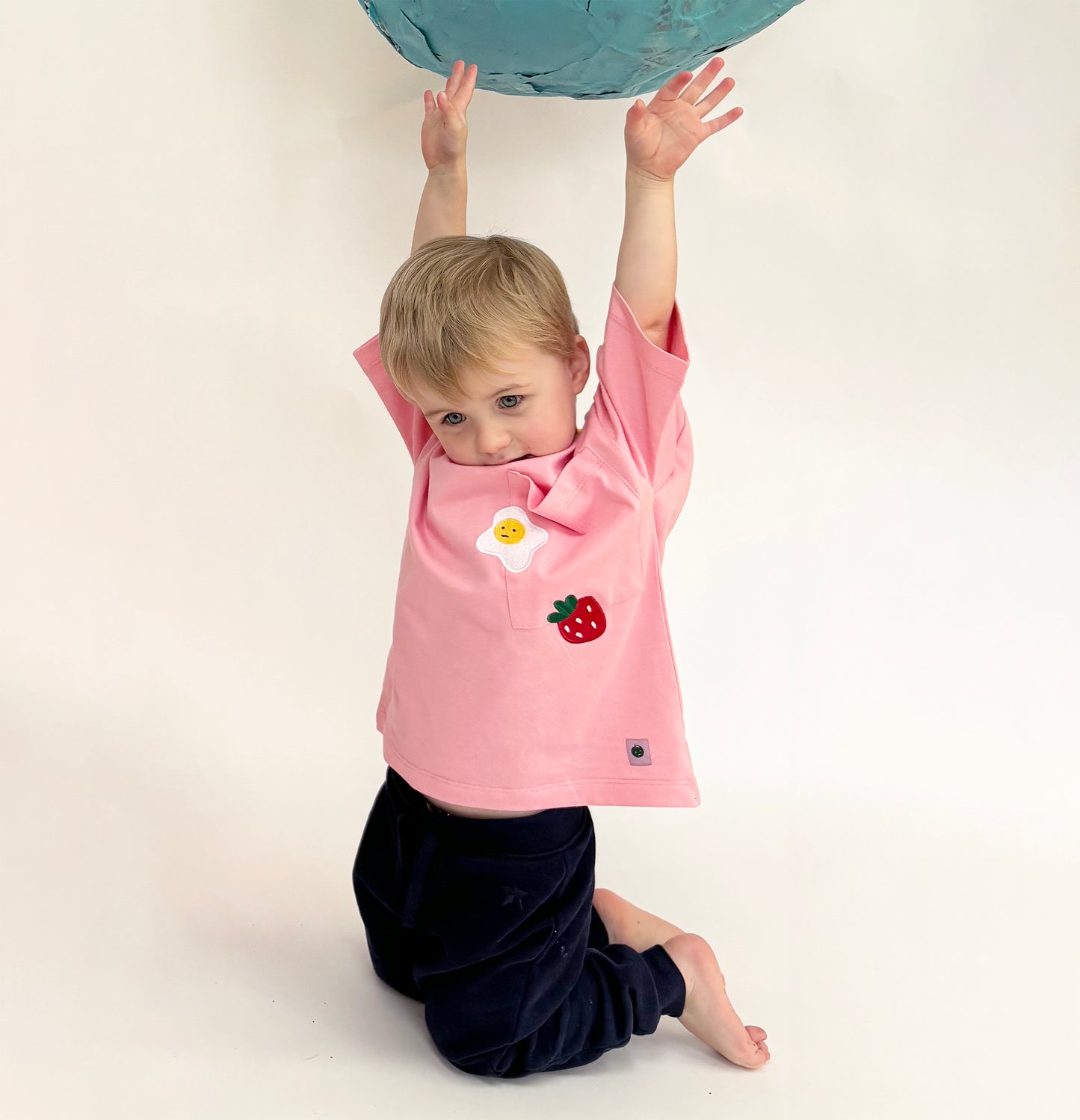 Kids Pocket embroidered Tee | Banana Berry Design | Ireland