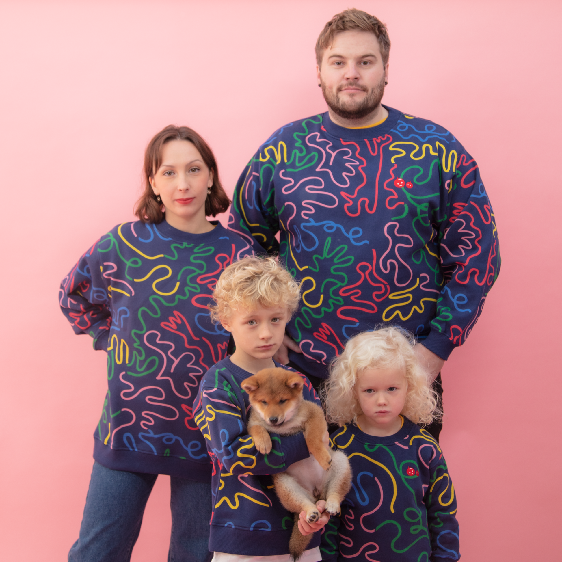 Kids squiggle sweater | Irish Designer | Banana Berry Design